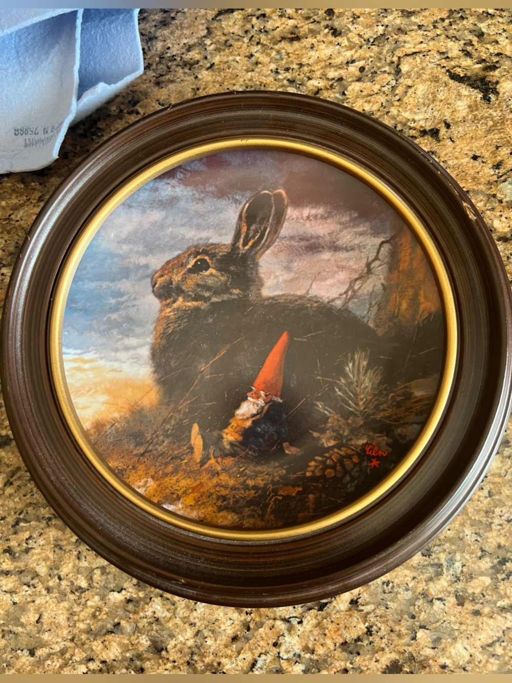 Vtg “The Lookouts" (Plate 3, Fall) collector plate -the Gnomes Four Seasons